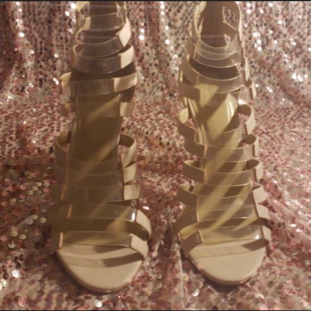 Also Straps Clear Cream/Tan